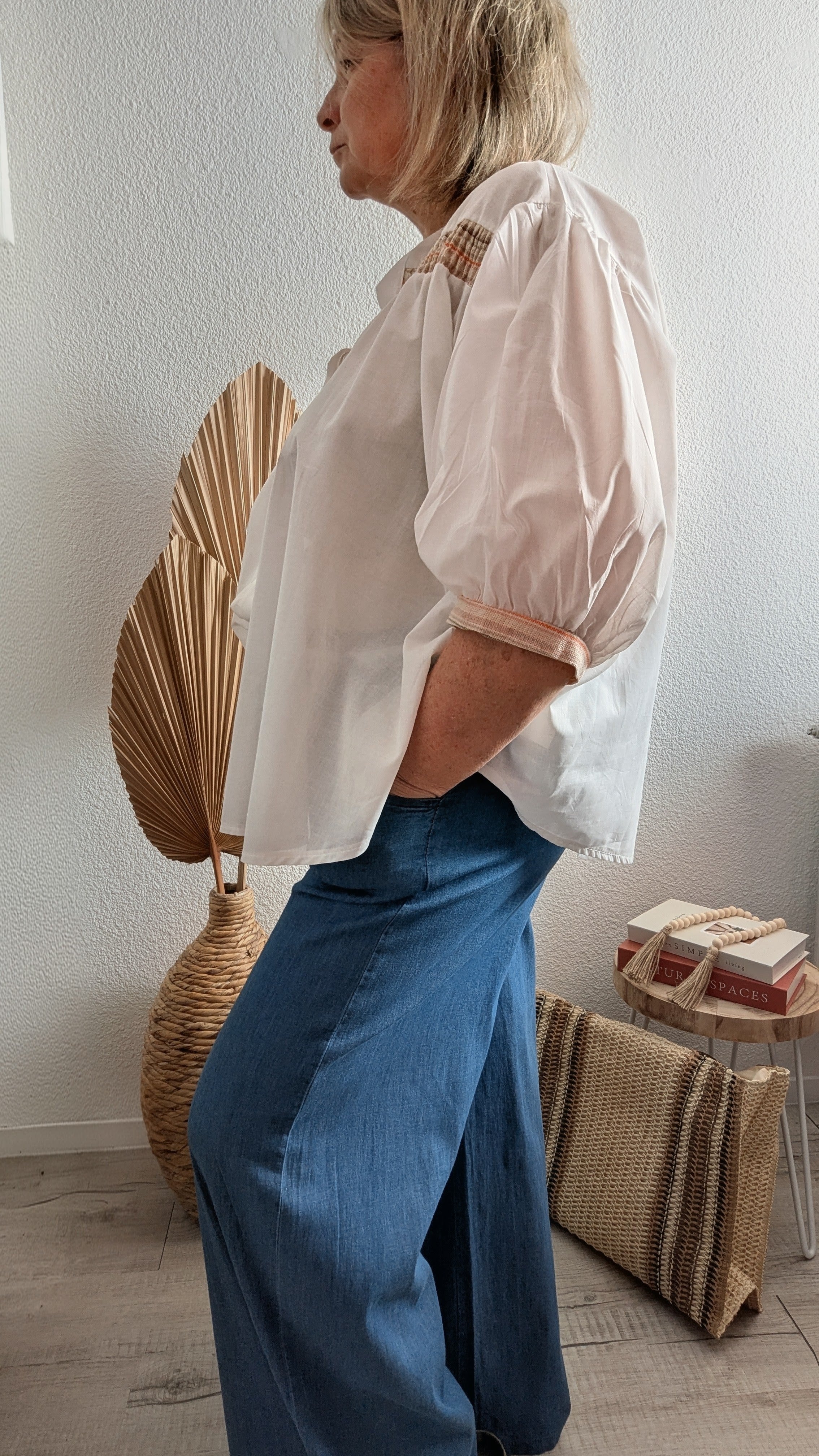 Blouse Flora en coton oversize