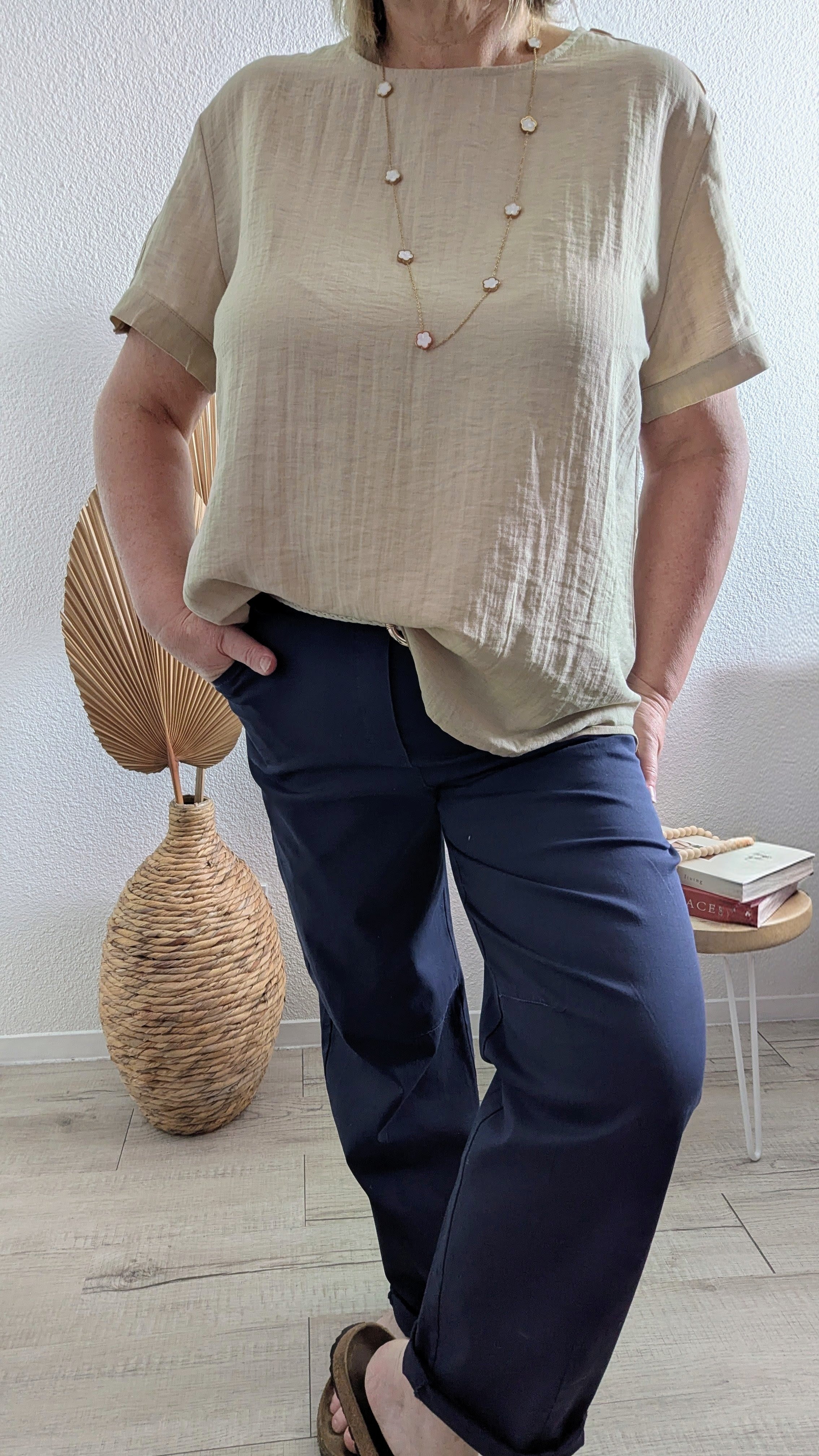 Pantalon confort Léa bleu marine