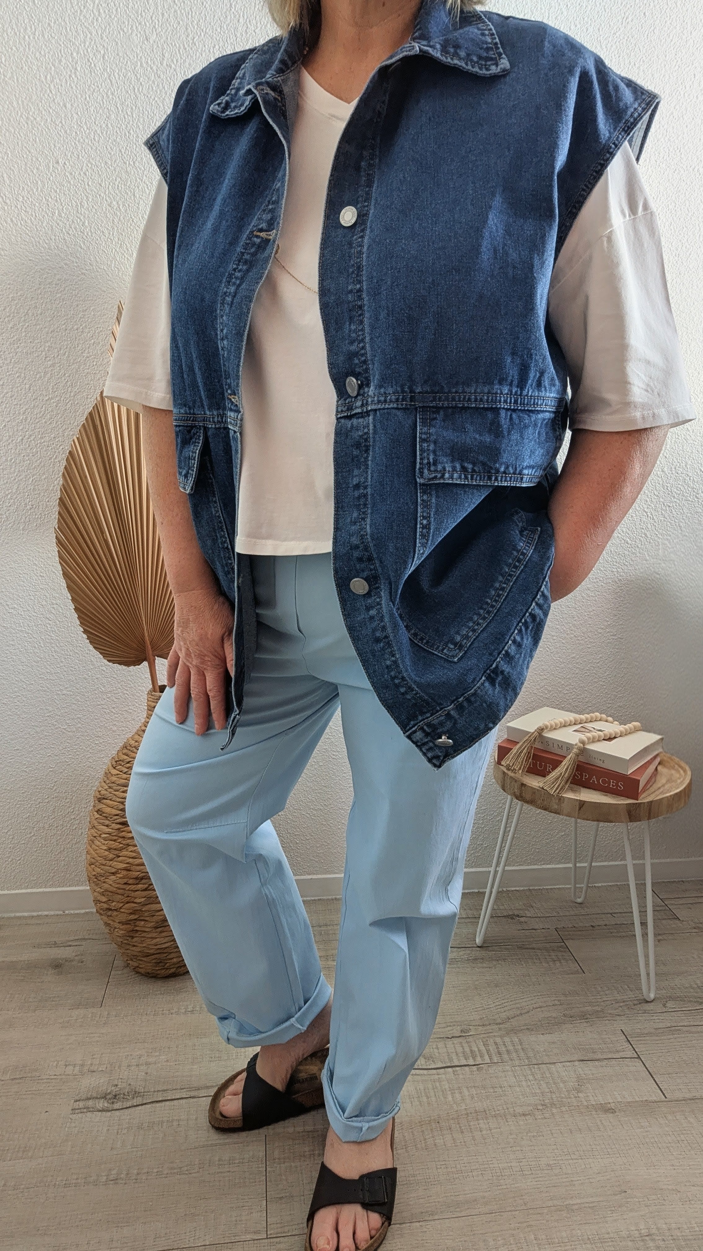 Veste Apolline en jeans sans manche