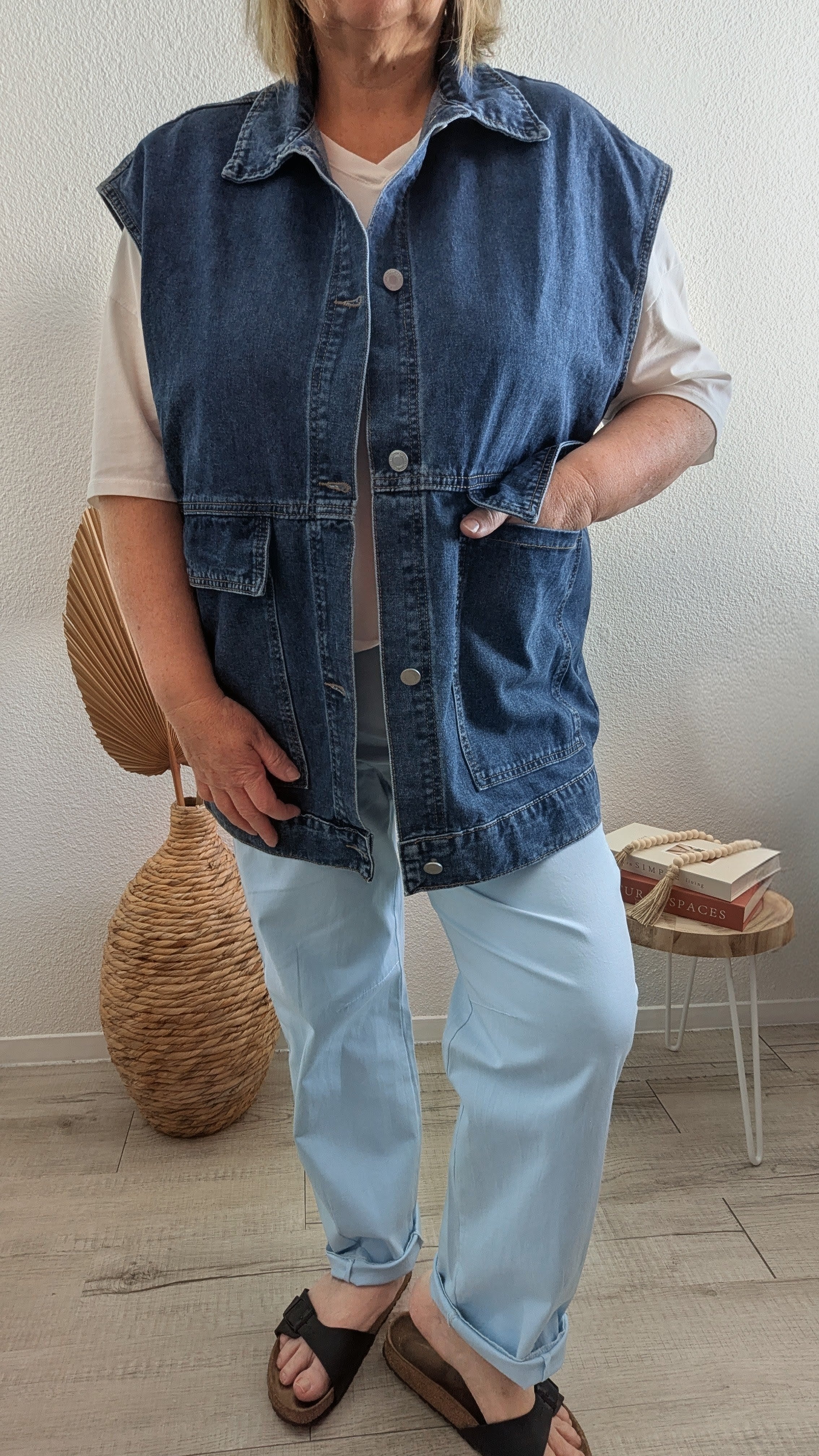 Veste Apolline en jeans sans manche