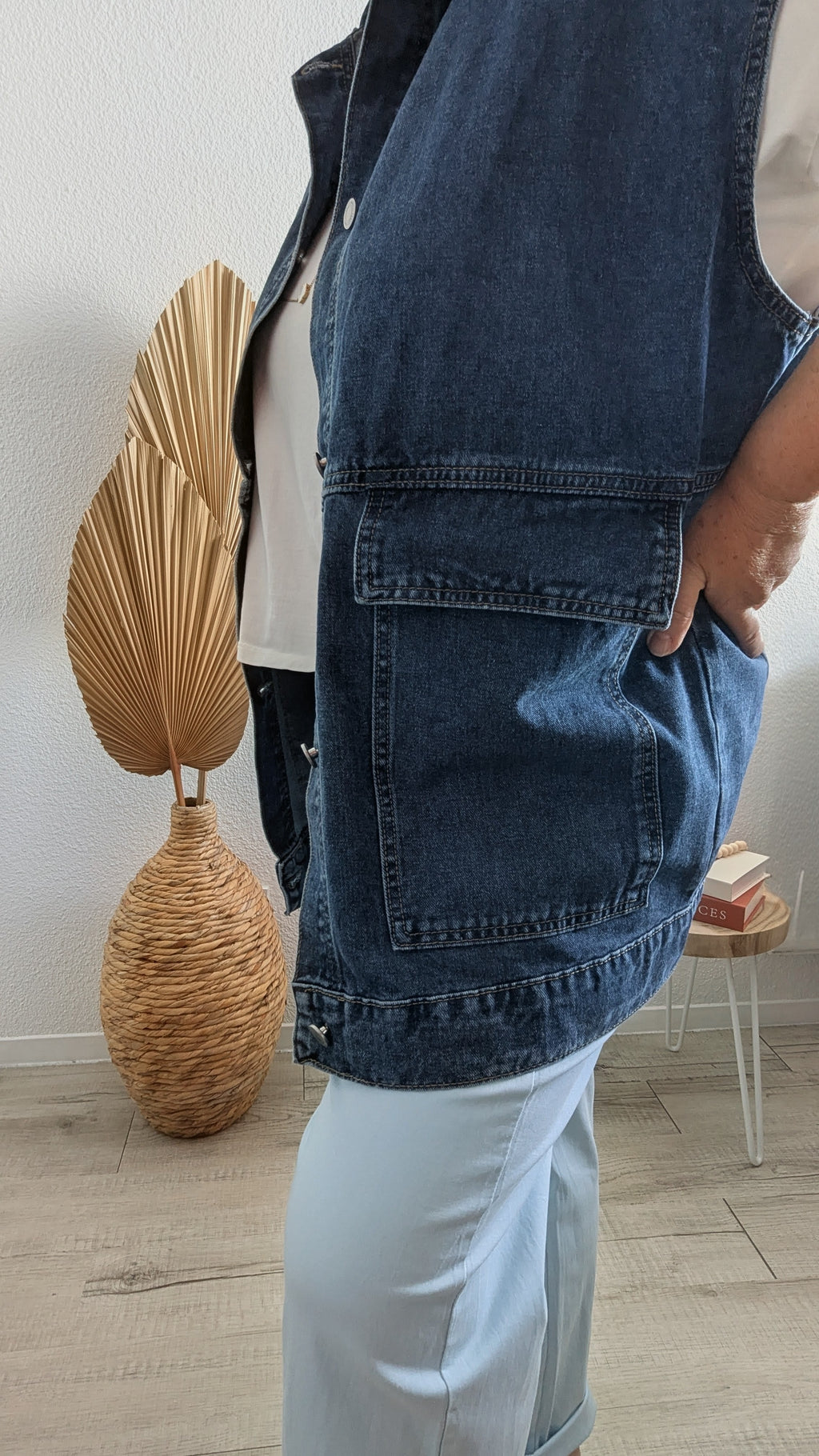 Veste Apolline en jeans sans manche