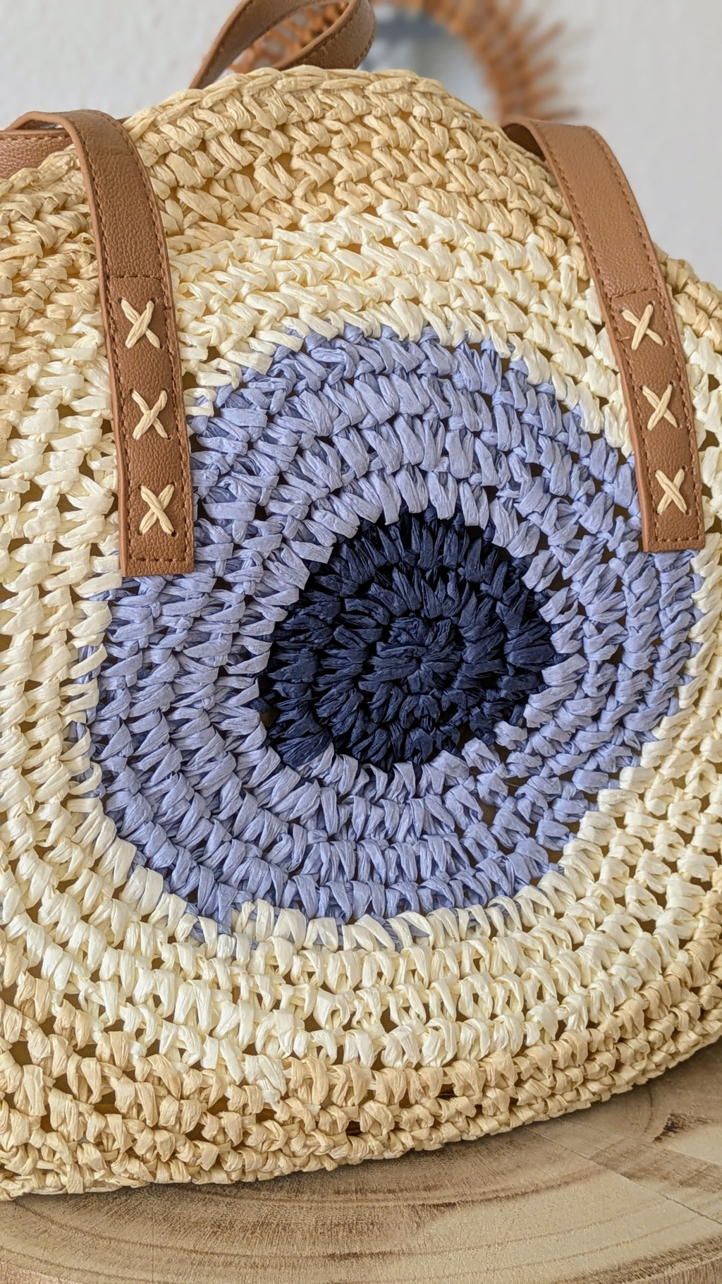Sac Cabas tressé rond