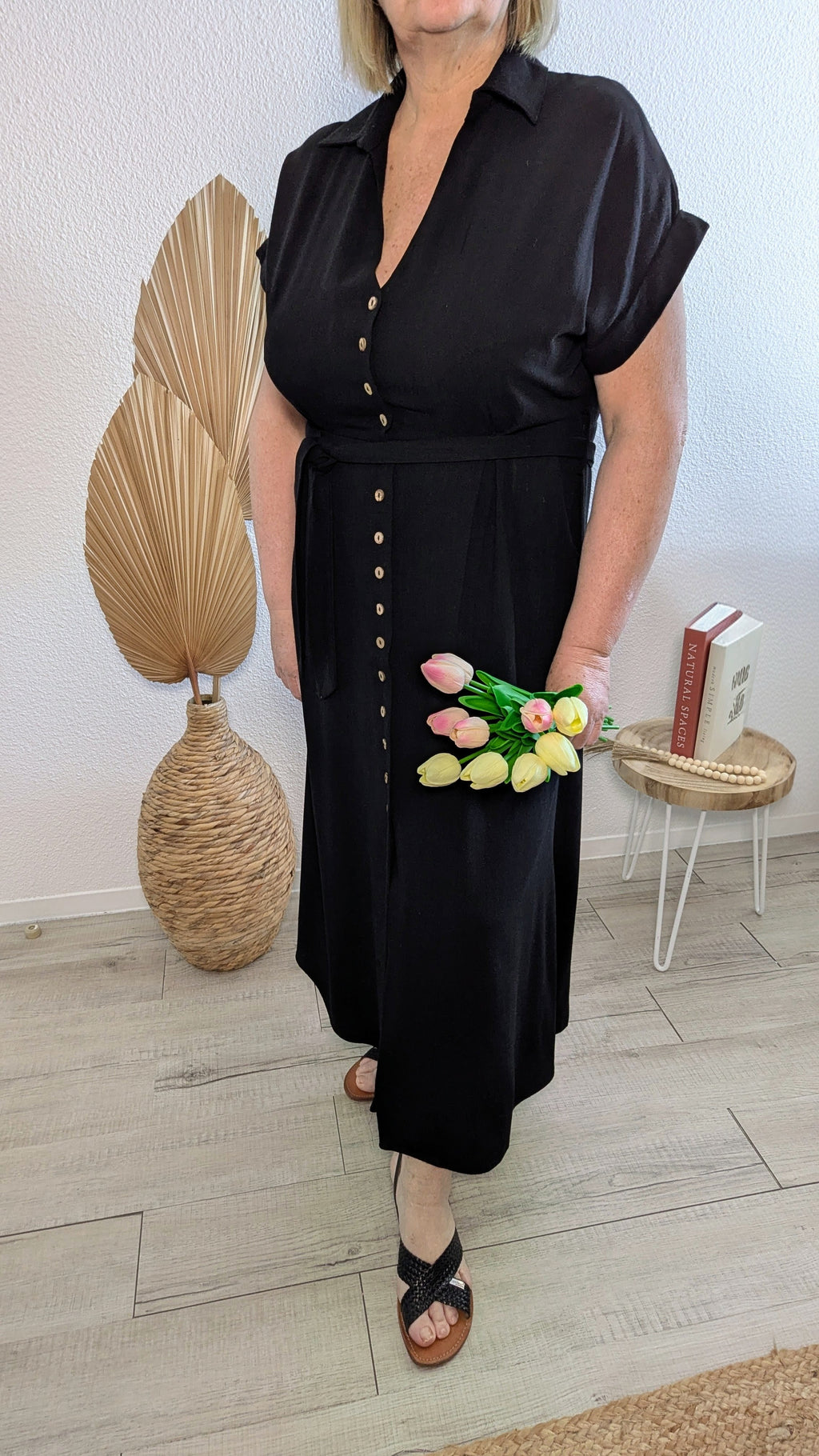 Robe Chemise Clara Noire en coton