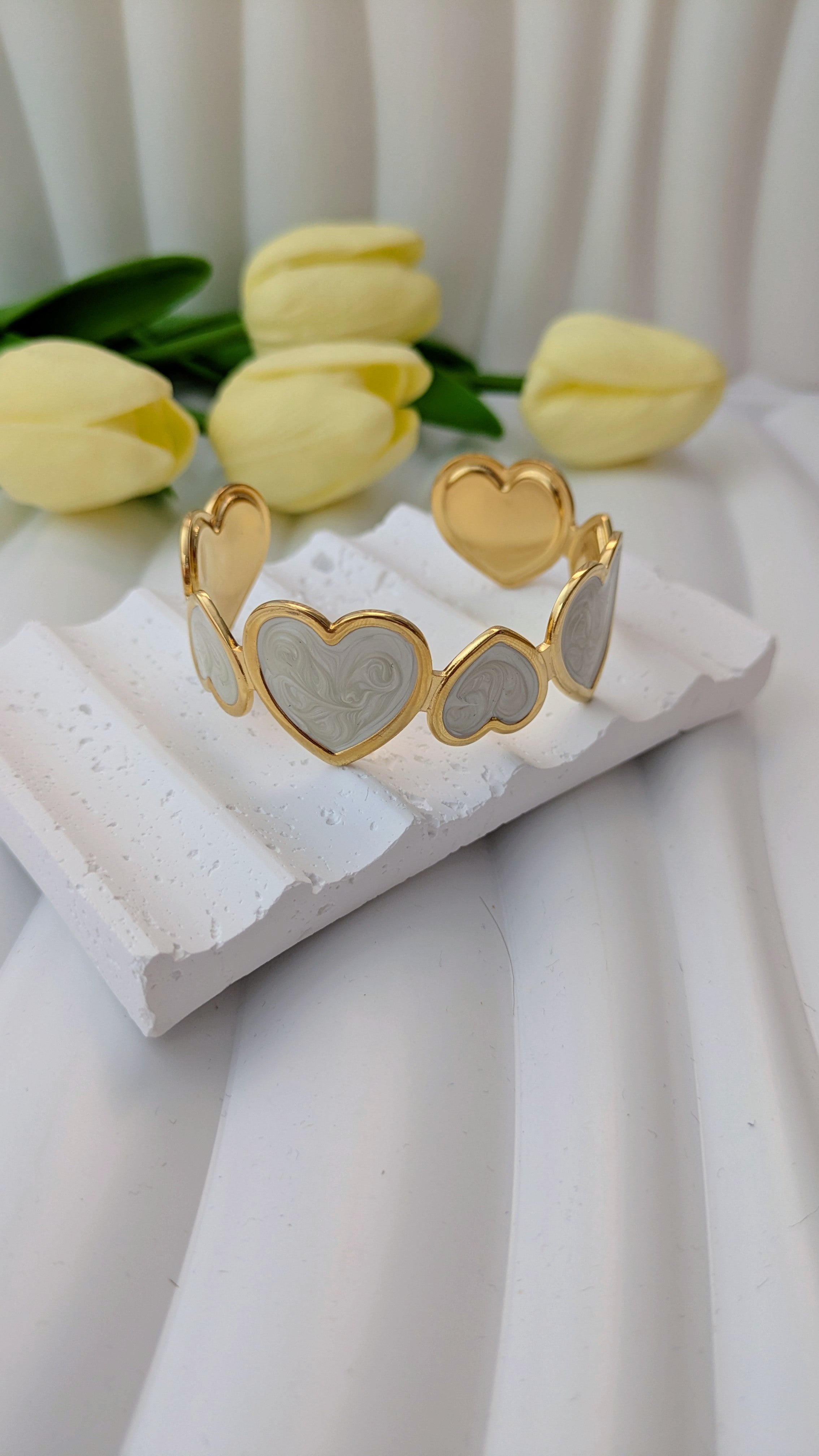 Bracelet jonc réglable en acier inoxydable