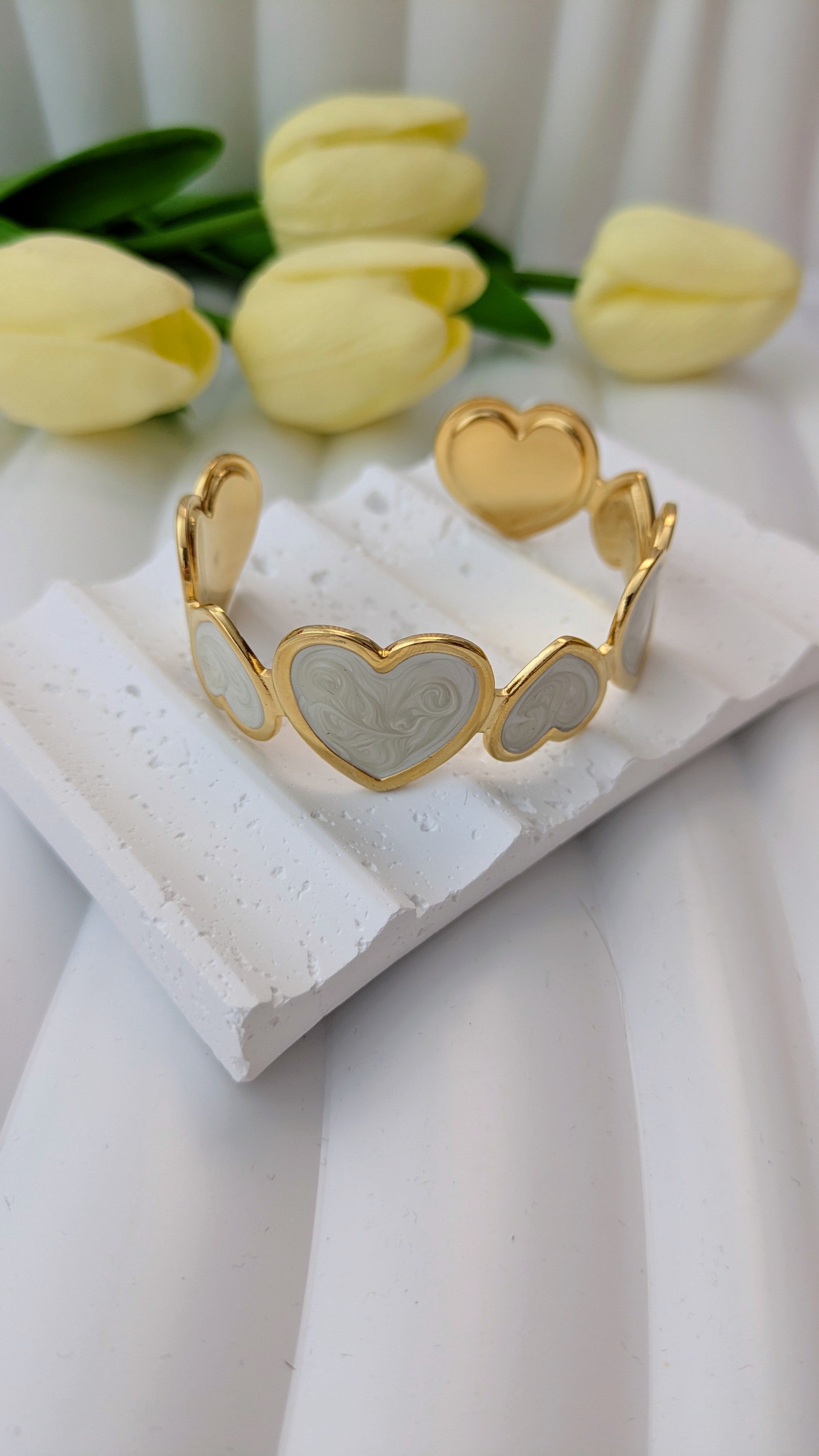Bracelet jonc réglable en acier inoxydable