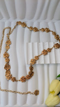 Ceinture chaine dorée fleurs